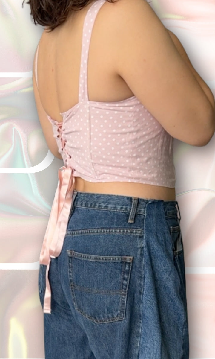 Corset à pois